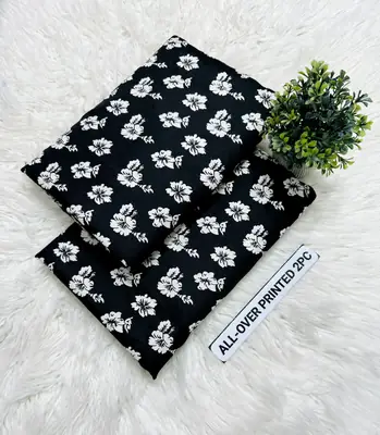 2 Pcs Women's Unstitched Printed Suit