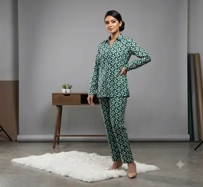 2 Pcs Women's Unstitched Printed Suit
