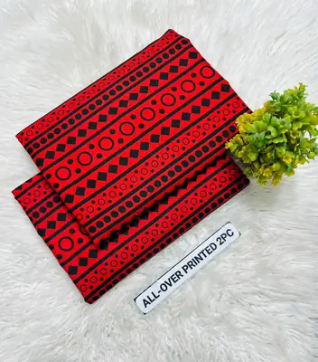 2 Pcs Women's Unstitched Printed Suit thumbnail 2