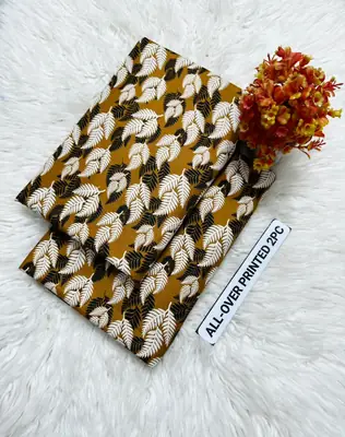 2 Pcs Women's Unstitched Printed Suit thumbnail 2