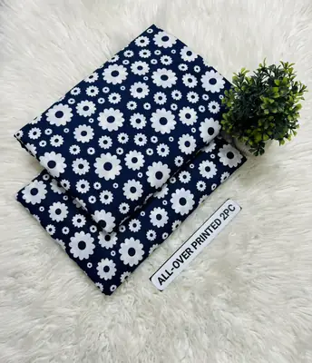 2 Pcs Women's Unstitched Printed Suit thumbnail 2