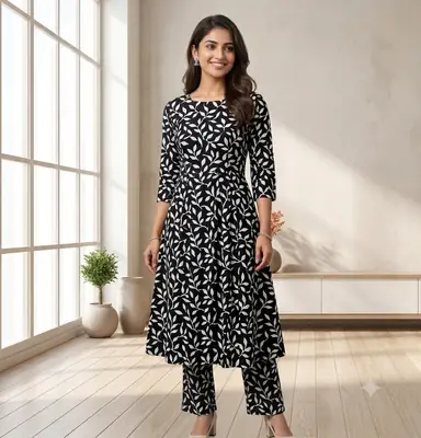 2 Pcs Women's Unstitched Printed Suit