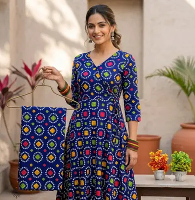 2 Pcs Women's Unstitched Printed Suit