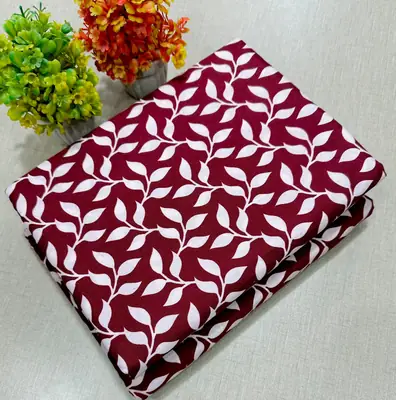 2 Pcs Women's Unstitched Printed Suit thumbnail 2