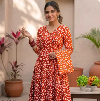 2 Pcs Women's Unstitched Printed Suit