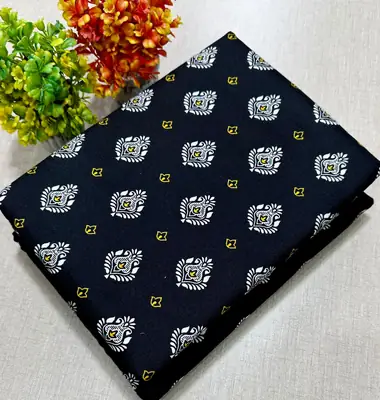 2 Pcs Women's Unstitched Printed Suit thumbnail 2