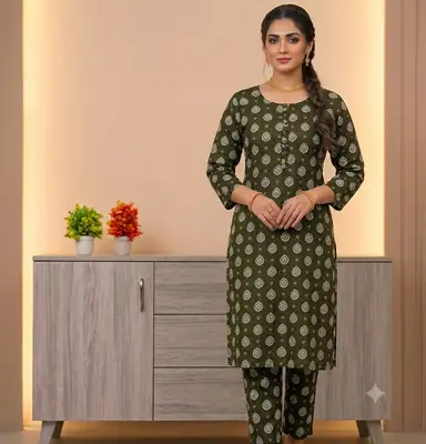 2 Pcs Women's Unstitched Printed Suit