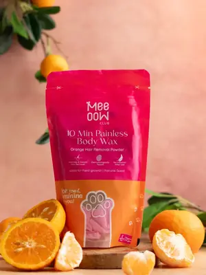Meeoow Club 10 Min Painless Body Wax Orange Hair Removal Powder for Women thumbnail 2