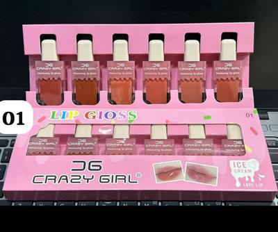 Crazy Girl Glossy Lip Gloss Pack of 6 thumbnail 2
