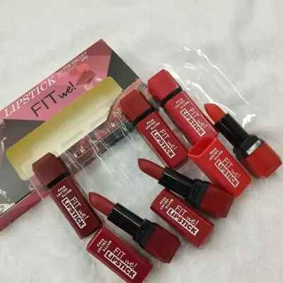 Fitme High Pigmented Velvet Matte Lipstick Set, Pack Of 6 thumbnail 2