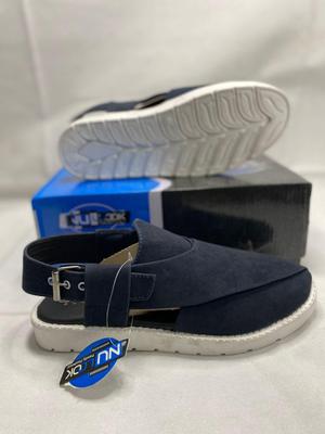 Men Suede Sandals Blue Wedding Office Casual thumbnail 3