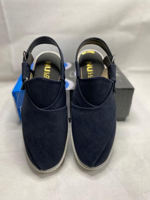 Men Suede Sandals Blue Wedding Office Casual thumbnail 4