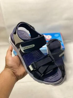 Men Blue Synthetic Leather Casual Sandals Sportage