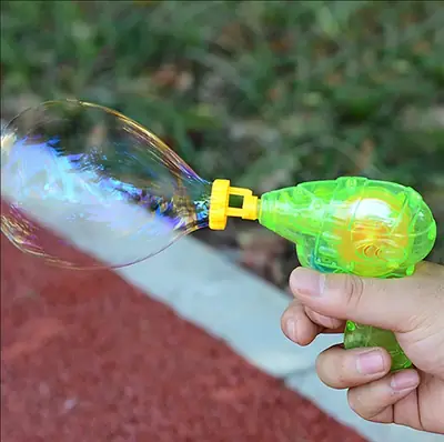Cute Bubble Blower Toy With Lights and Bubble Soap Included For Kids