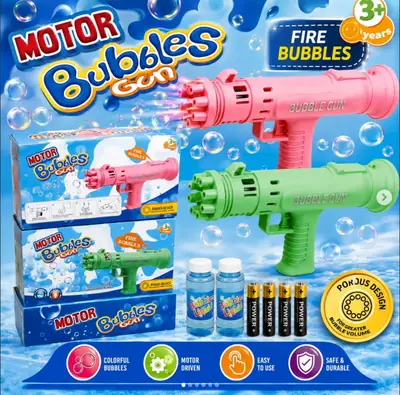 Boy's Plastic Electric Drive Set Bubble Gun (3c6t0)