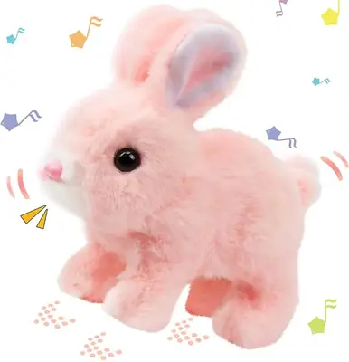 Fluffy Walking Rabbit | Simulated Walking Pet Toys thumbnail 6