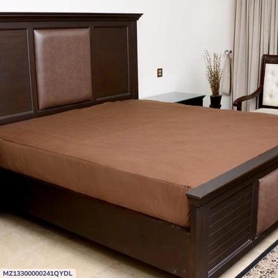 Brown Terry Cotton Double Bed Mattress Cover 72x78" Waterproof thumbnail 5
