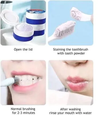 Natural Herbal Teeth Whitening Powder Mint Charcoal Tooth Polish thumbnail 2