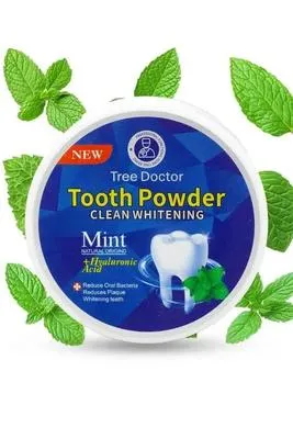 Natural Herbal Teeth Whitening Powder Mint Charcoal Tooth Polish thumbnail 3