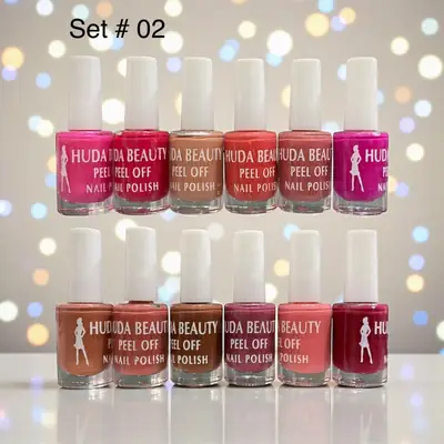 Full Size Huda Beauty Peel Off Nail Polish, Pack Of 12
