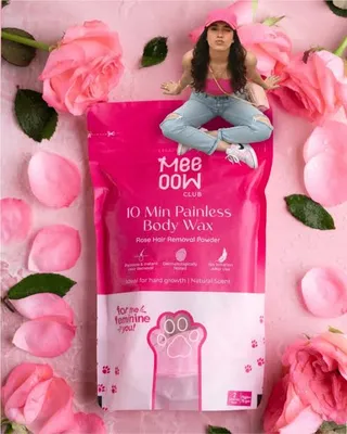 MEOW Hair Removal Wax Powder for Body, Arms & Legs thumbnail 3