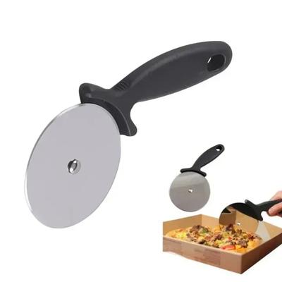 Premium Stainless Steel Pizza Cutter Black Handle