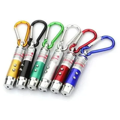 3 in 1 LED Laser Pen with Carabiner & LED Light thumbnail 6