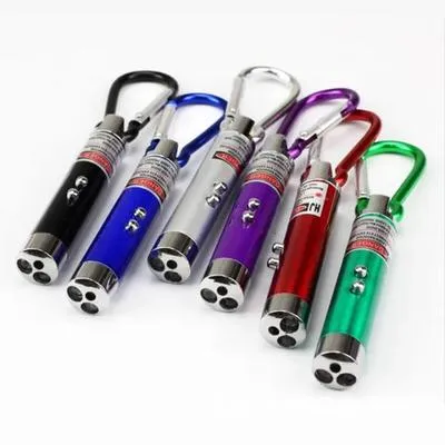 3 in 1 LED Laser Pen with Carabiner & LED Light thumbnail 8