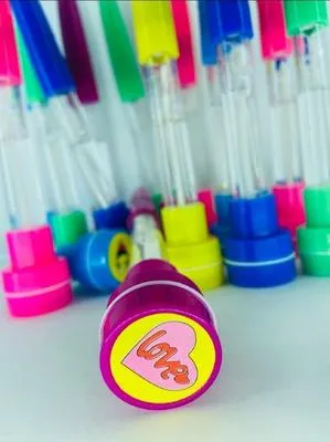 4-in-1 Multifunction Stamp Bubble Ball Pen for Kids Birthday Party Gift thumbnail 5
