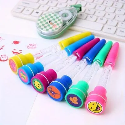 4-in-1 Multifunction Stamp Bubble Ball Pen for Kids Birthday Party Gift thumbnail 8