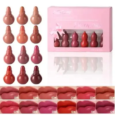 12 Pcs Mini High Pigmented Lipstick Set