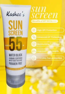 Kashee's Sun Screen SPF 55+ Water Block Cream