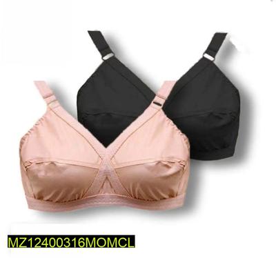 Premium Cotton Bra Set Black Steel Hooks Daily Wear thumbnail 4