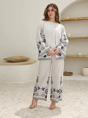 3 Pcs Women's Stitched Swiss Voile Printed Suit thumbnail 4
