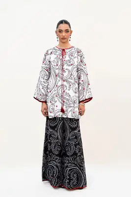 3 Pcs Women's Stitched Lawn Printed Suit thumbnail 3