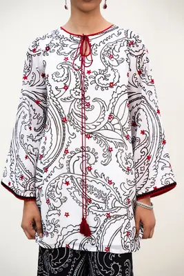 3 Pcs Women's Stitched Lawn Printed Suit thumbnail 5