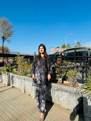 2 Pcs Women's Stitched Swiss Lawn Printed Shirt And Trouser thumbnail 7