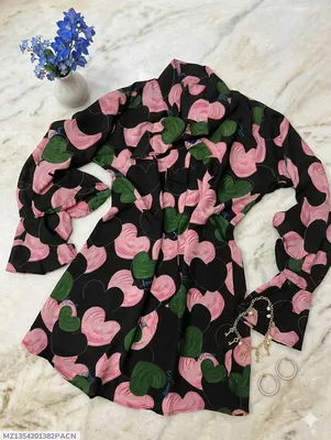 Chiffon Printed Top - Stylish Women's Stitched Wear 1 Pc