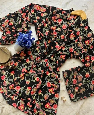 Chiffon Printed Top - Stylish Women's Stitched Wear 1 Pc thumbnail 10