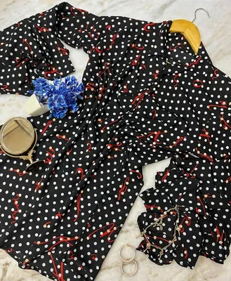 Chiffon Printed Top - Stylish Women's Stitched Wear 1 Pc thumbnail 4