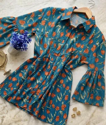 Chiffon Printed Top - Stylish Women's Stitched Wear 1 Pc thumbnail 5