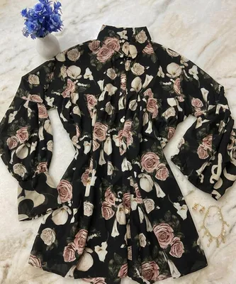 Chiffon Printed Top - Stylish Women's Stitched Wear 1 Pc thumbnail 7
