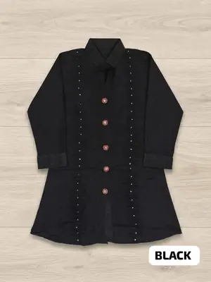 1 Pc Women's Stitched Lawn Hand Work Top