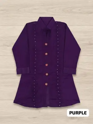 1 Pc Women's Stitched Lawn Hand Work Top