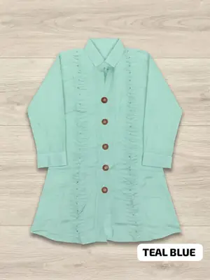 1 Pc Women's Stitched Lawn Hand Work Top
