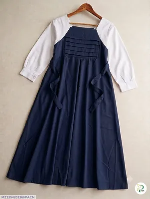 1 Pc Women's Stitched Georgette Plain Maxi