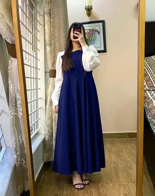 1 Pc Women's Stitched Georgette Plain Maxi thumbnail 2