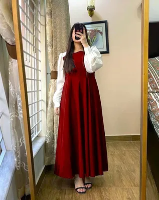 1 Pc Women's Stitched Georgette Plain Maxi thumbnail 2