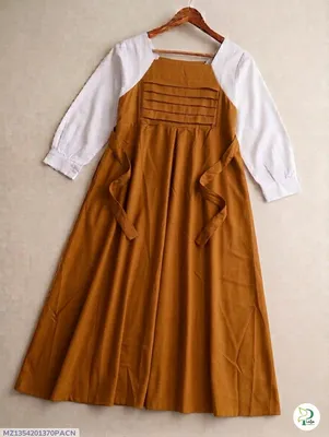 1 Pc Women's Stitched Georgette Plain Maxi