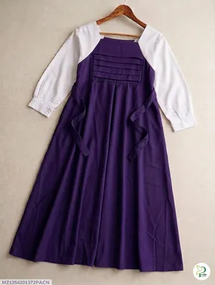 1 Pc Women's Stitched Georgette Plain Maxi
